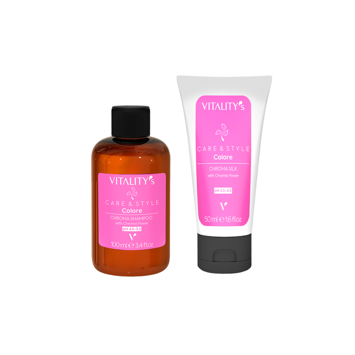 Travel Kit Chroma - Shampoo 100ml + Maschera 50ml - Protezione Colore - Care & Style
