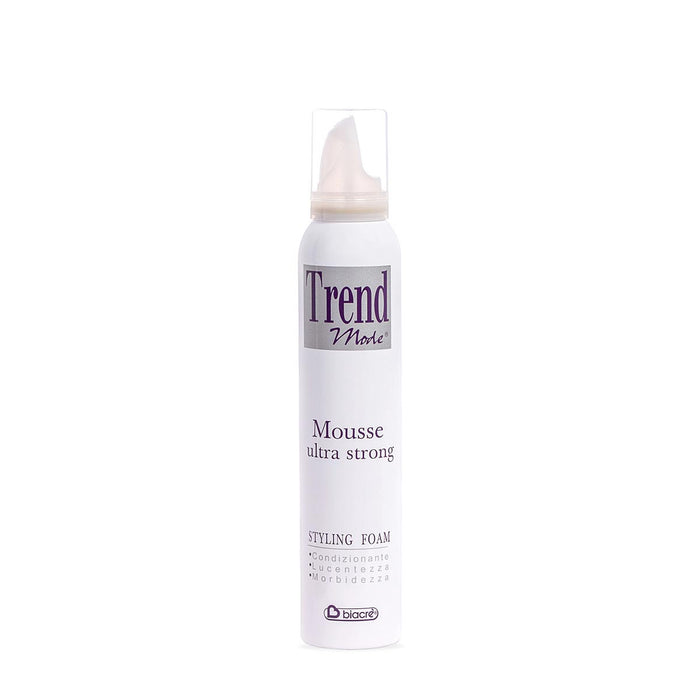 Mousse Fissativa Ultra Strong Professionale per Capelli 200ml - Trend Mode