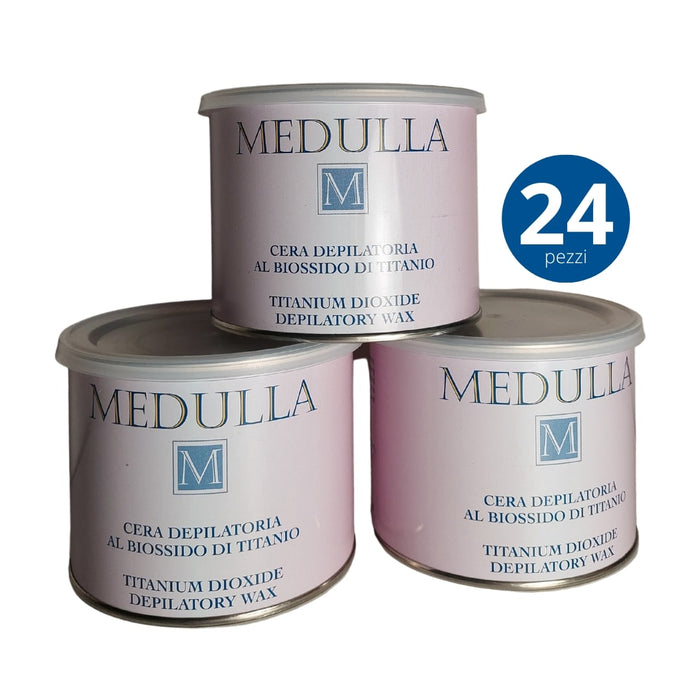 24 pezzi - Cera Depilatoria al Biossido di Titanio 400ml