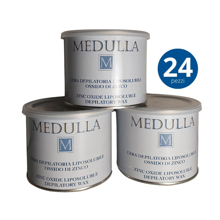 24 pezzi - Cera Depilatoria Liposolubile Ossido di Zinco 400ml