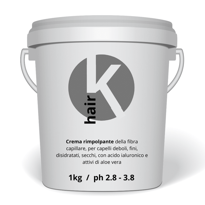 Maschera Rimpolpante della fibra capillare con Acido Ialuronico e Attivi di Aloe Vera 1kg
