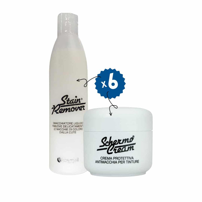 KIT Anti Macchia - n.6 Smacchiatore Liquido + n.6 Crema Protettiva