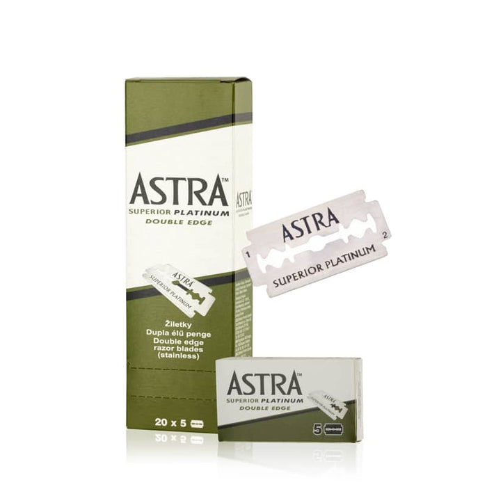 Lame da Barba Superior Platinum Box da 100pz - Astra