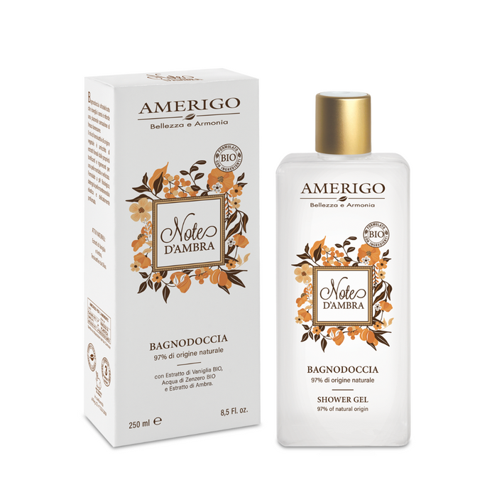 Note D'Ambra Bagnodoccia 250ml - Amerigo Cosmesi