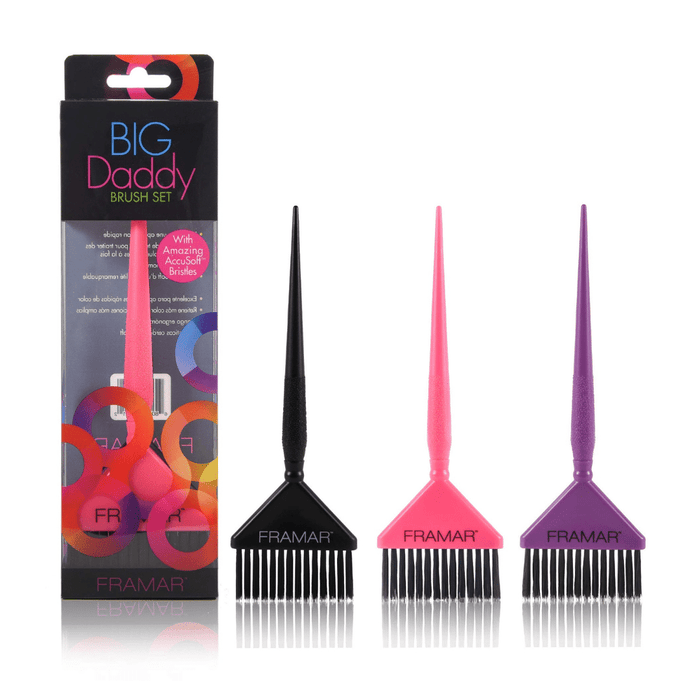 n.3 Pennelli per Tinta Capelli Big Daddy Brush Set