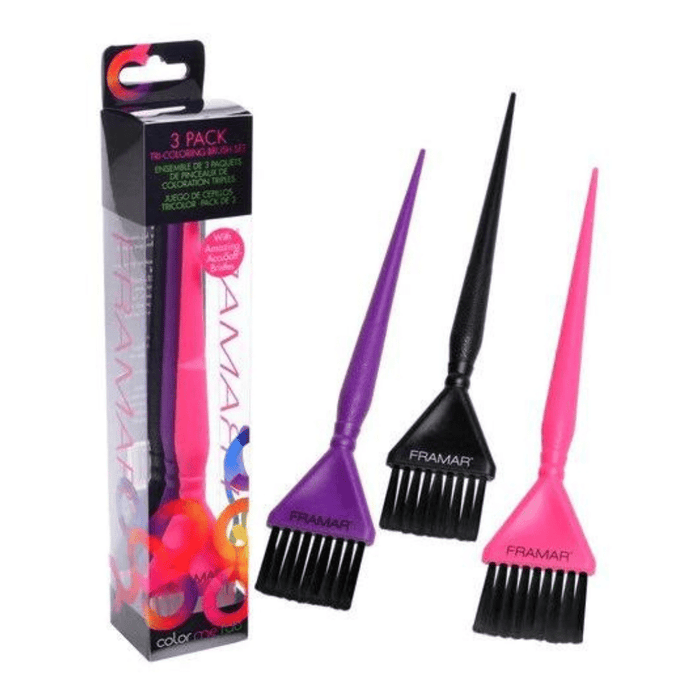 n.3 Pennelli per Tinta Capelli Triple Threat Set