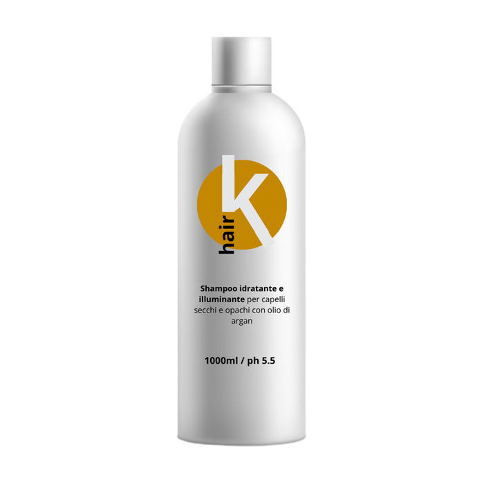 Shampoo Idratante e Illuminante con Olio Argan 1000ml - K Hair
