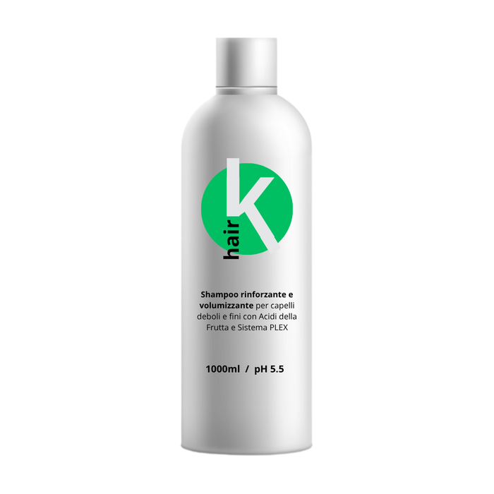 Shampoo Rinforzante e Volumizzante con Acidi della Frutta 1000ml - K Hair