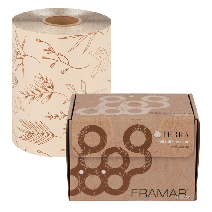 Stagnola Alluminio Goffrato Medium Roll - Terra - 97MT