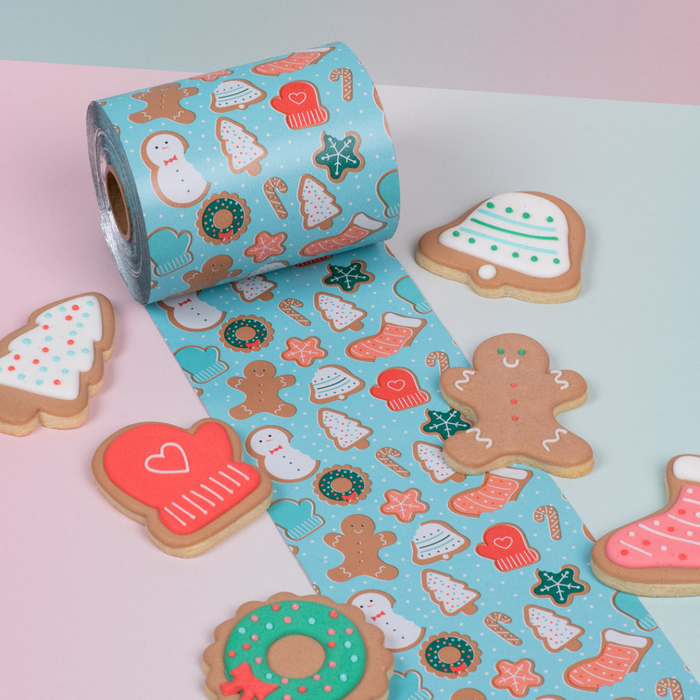 Stagnola Alluminio Goffrato Medium Roll - Cookie Cutter - 97MT