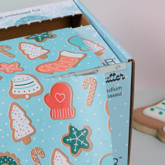 Stagnola Alluminio Goffrato Medium Roll - Cookie Cutter - 97MT