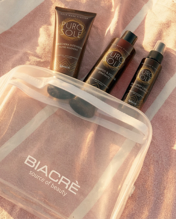 Kit Protezione Solare Capelli Mare – Puro Sole Biacrè con Pochette Omaggio