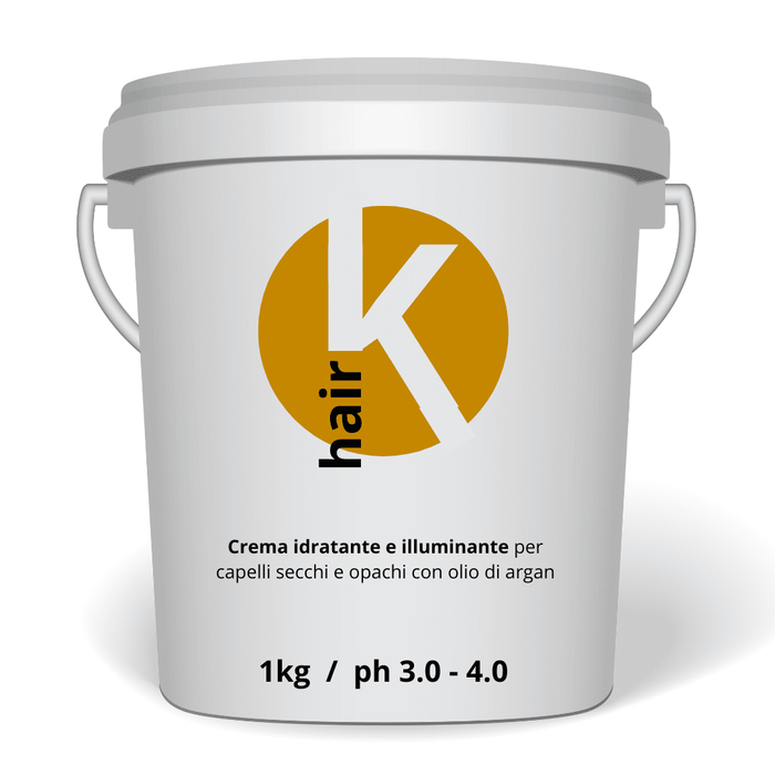 Maschera Idratante e Illuminante per Capelli Secchi e Opachi con Olio di Argan 1kg - in OMAGGIO