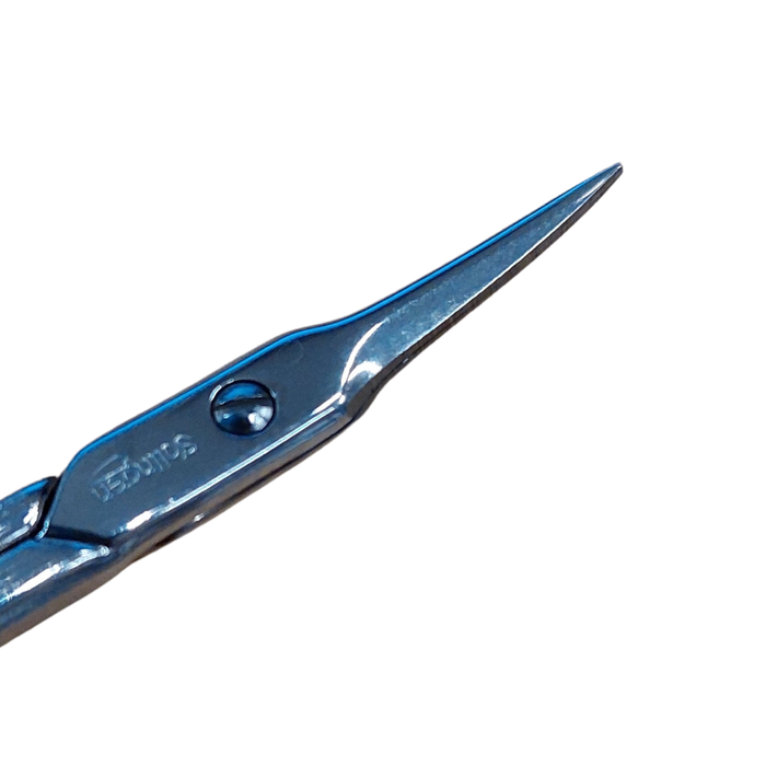 Forbice per cuticole professionale a punta curva fine