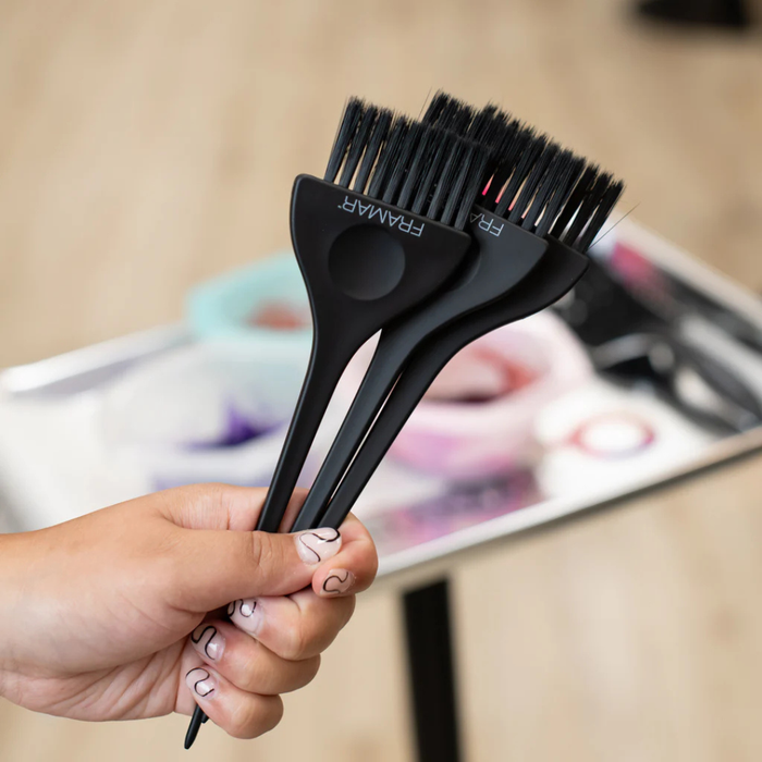 n.3 Pennelli per Tinta Capelli Classic Color Matte Black