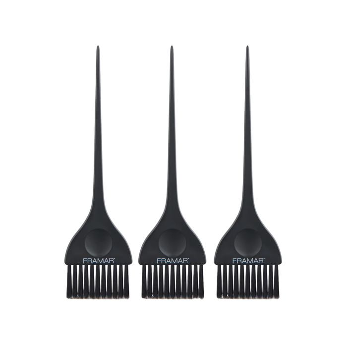 n.3 Pennelli per Tinta Capelli Classic Color Matte Black